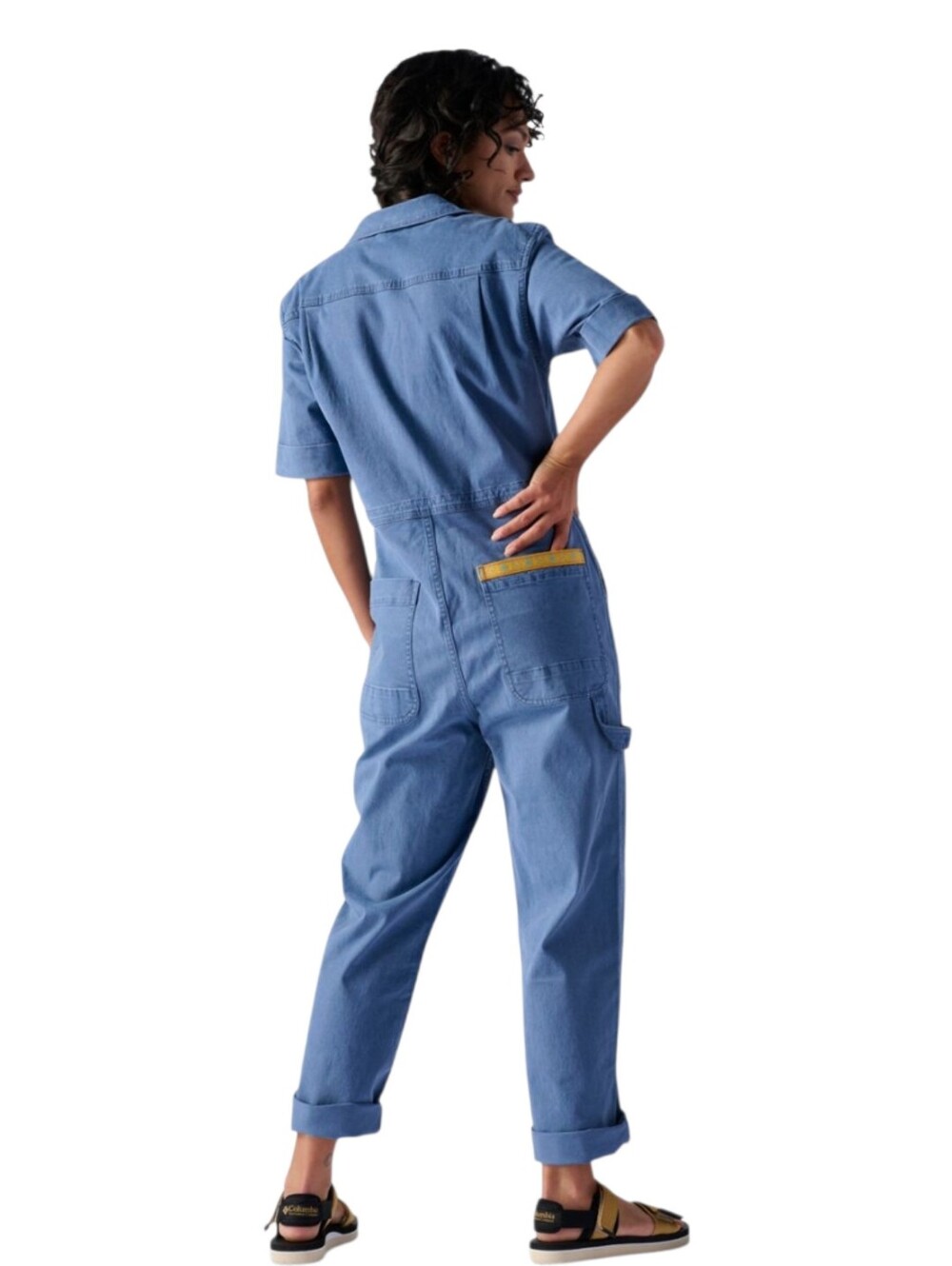 Stoic Venture Short Sleeve Jumpsuit Blue Medium - Picture 5 of 10